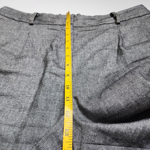 Talbots Womens Bristol Pant Size 14 Linen Blend Pascala Texture Pleated Trousers - Picture 10 of 13